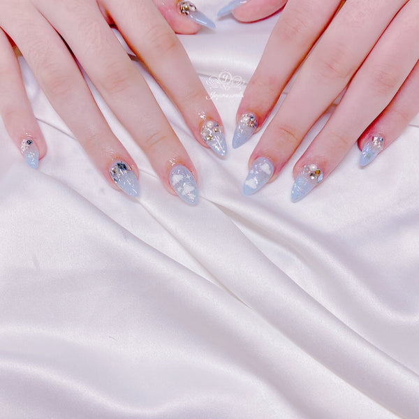 Full set Extensions with Japanese gel design